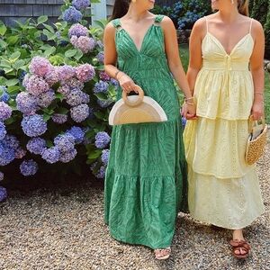 Farm rio green dress size medium